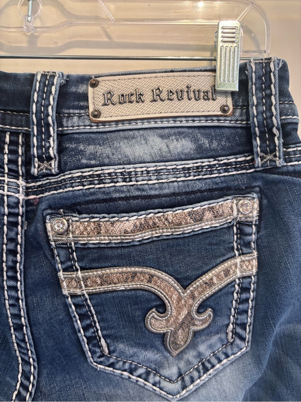 Rock Revival “Nancy” Cuffed Straight Leg Jeans - Picture 8 of 10